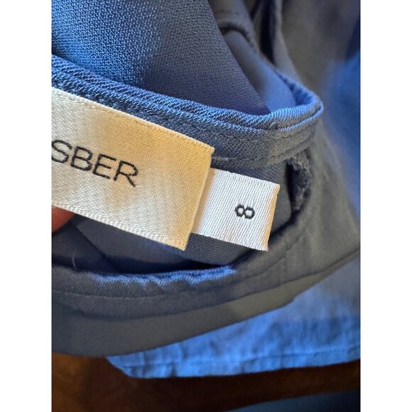 Christopher Esber Dress Women 4 Blue Multi Panel Disconnect Ruched Halter Maxi - Picture 13 of 14